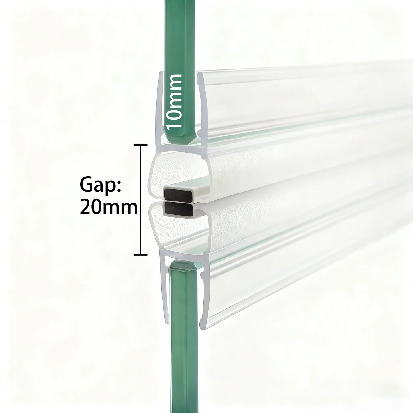 10mm Glass Magnetic Seal M10B2M, Seal 20mm Gap
