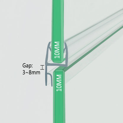 10mm Heavy-Glass Hybrid H-Seal (Out-Swing) HH10