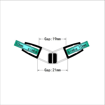 10mm 135° Glass Magnetic Seal M10C2M, Seal 19mm Gap