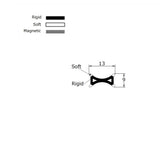 13mm Wide-Track Framed Folding Screen Seal ROT07