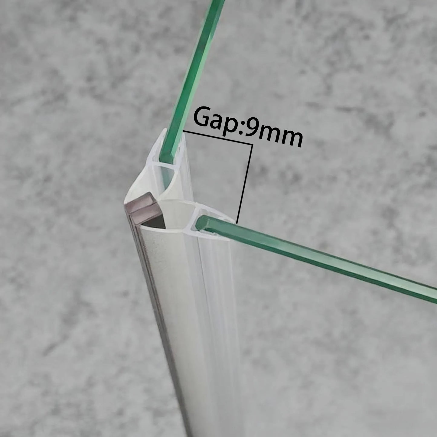 4-5mm 90° Glass Magnetic Seal M45A2M, Seal 9mm Gap