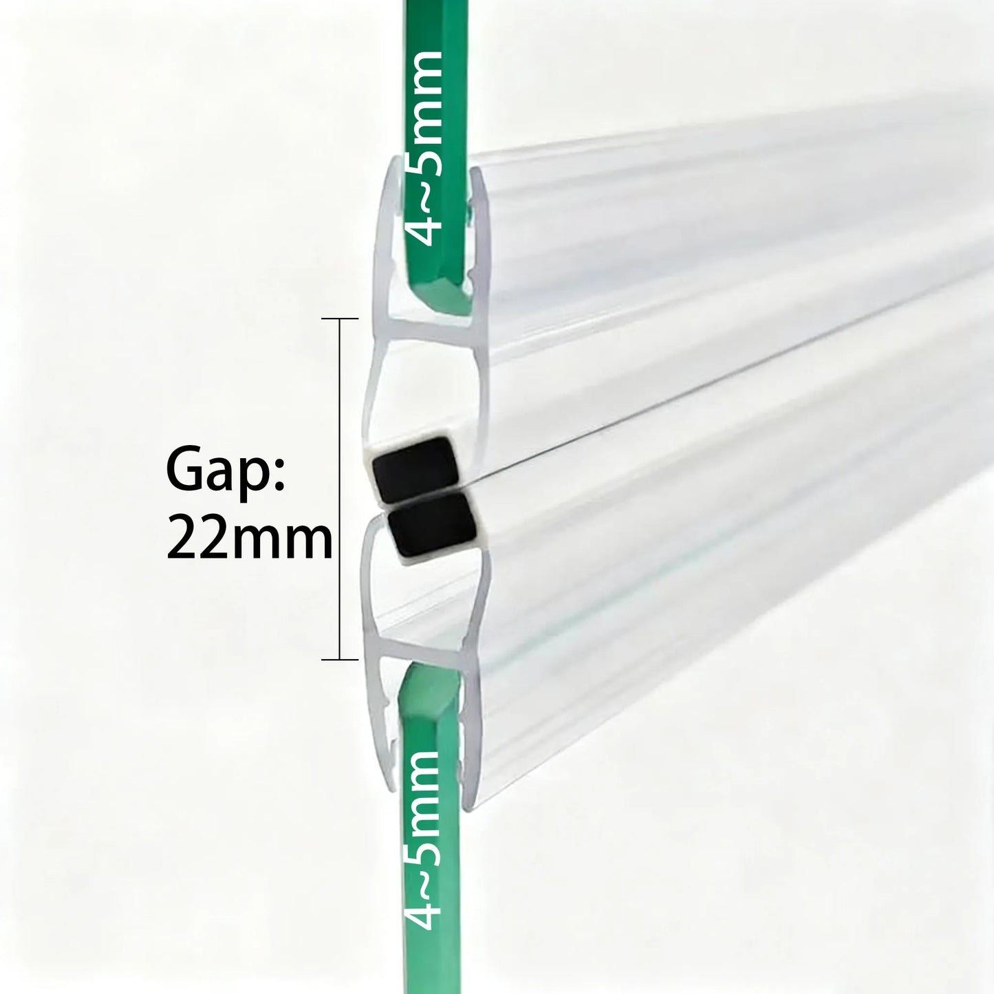 4-5mm Glass Magnetic Seal M45C2M, Seal 22mm Gap