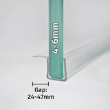 4-6mm Glass Sliding Seal Gap 24-47mm FD456S1015