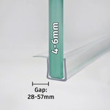 4-6mm Glass Sliding F-Shape Seal Gap 28-57mm FD456S2025