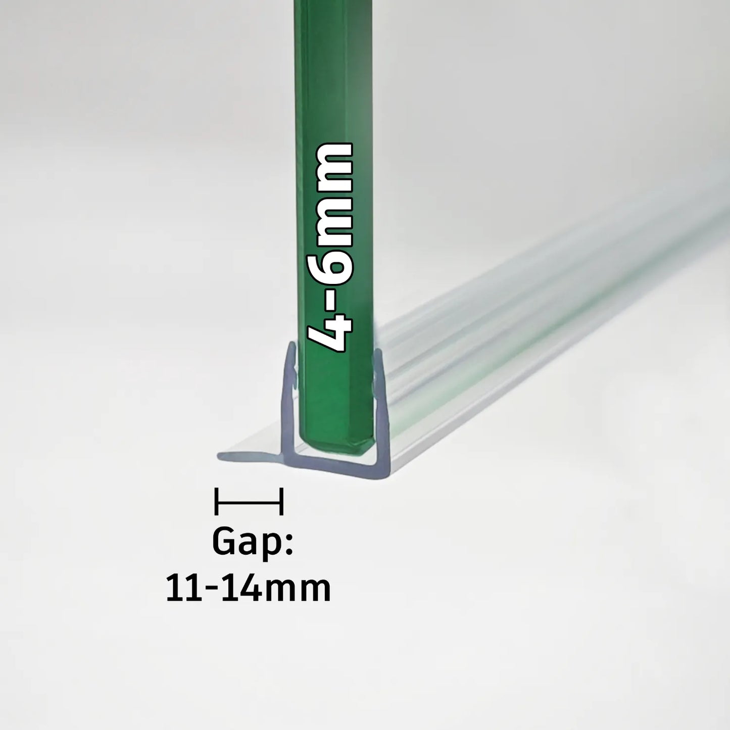 4mm-6mm Glass F Shape Seal Gap 11-14mm F456S8