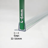 4mm-6mm Glass F Shape Seal Gap 11-14mm F456S8