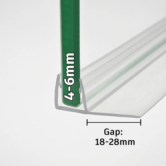 4mm-6mm Glass F Shape Seal Gap 18-28mm F456S15