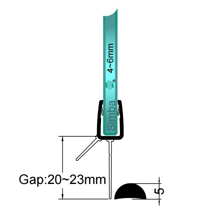 4mm-6mm Bottom Seal Gap 17-20mm V456S20