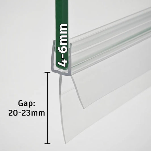 4mm-6mm Shower Screen Bottom Seal Gap 20-23mm V456S2023