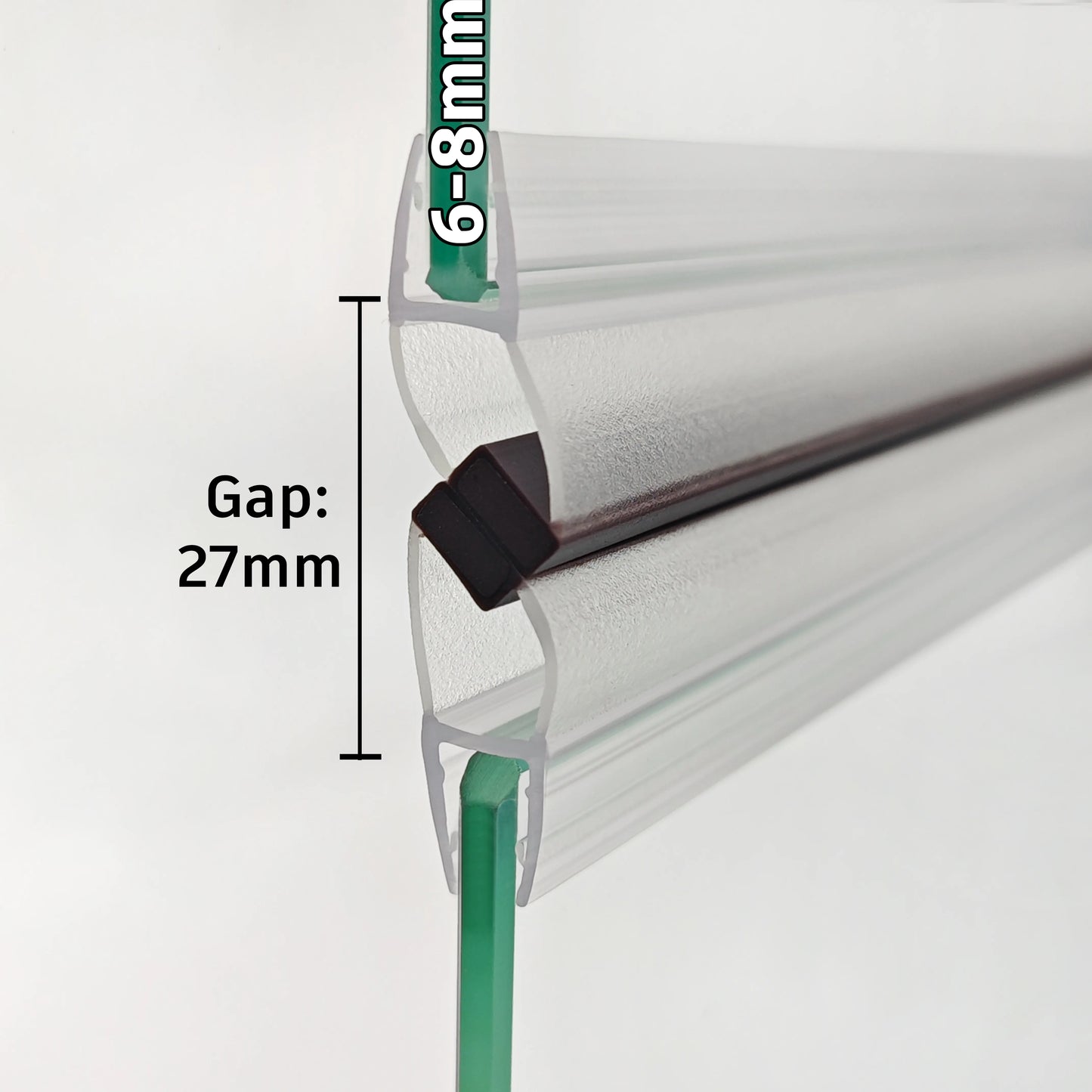 6-8mm Glass Magnetic Seal MYF163, 11mm/27mm Gap