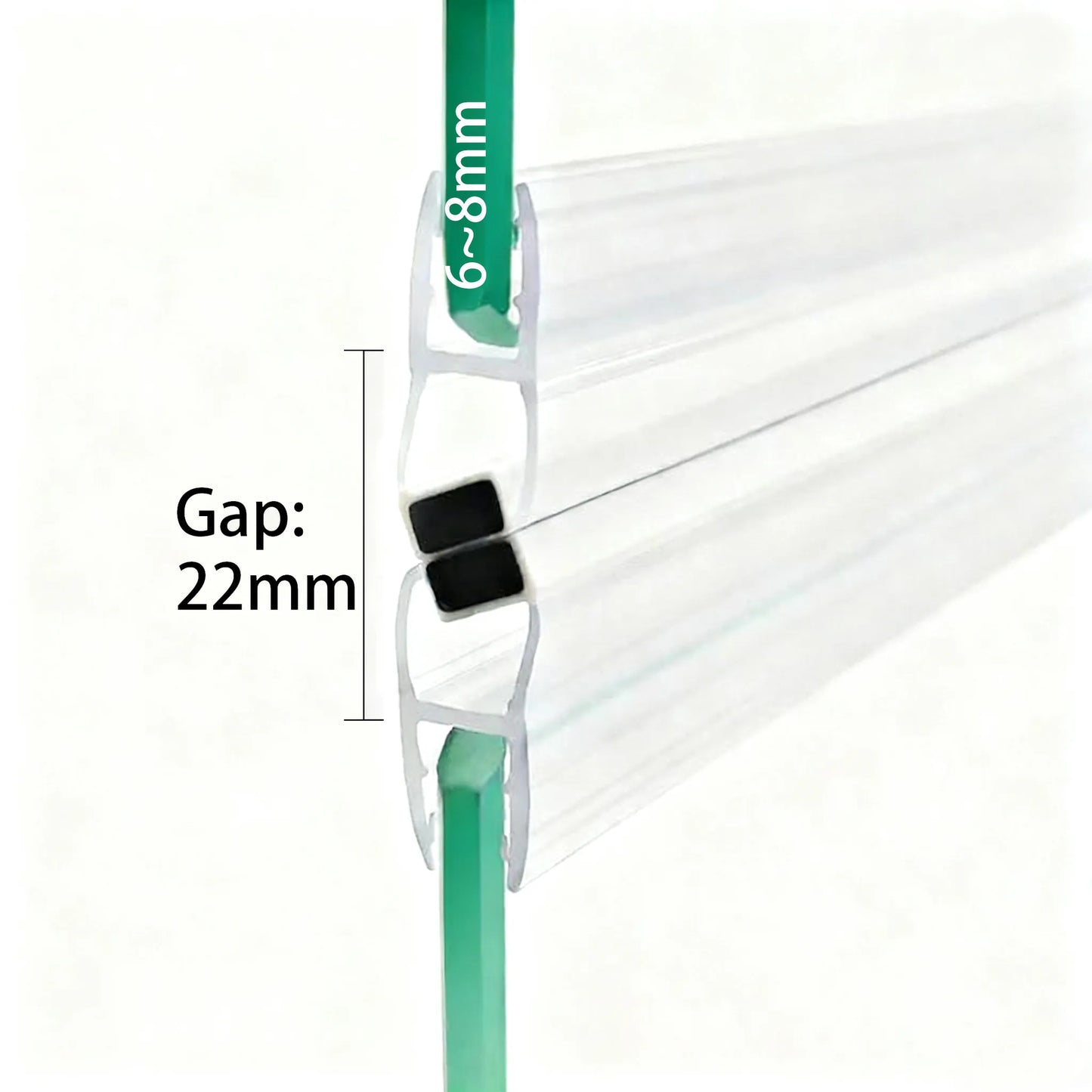 6-8mm Glass Magnetic Seal M68C2M, Seal 22mm Gap