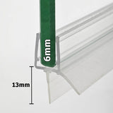6mm PVC Shower Door Bottom Seal Gap 8-13mm SIM-0002