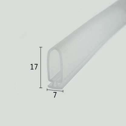 7mm T-Bar 17mm Large Bubble Compression Shower Frame Gasket VD005 (Max-Gap)