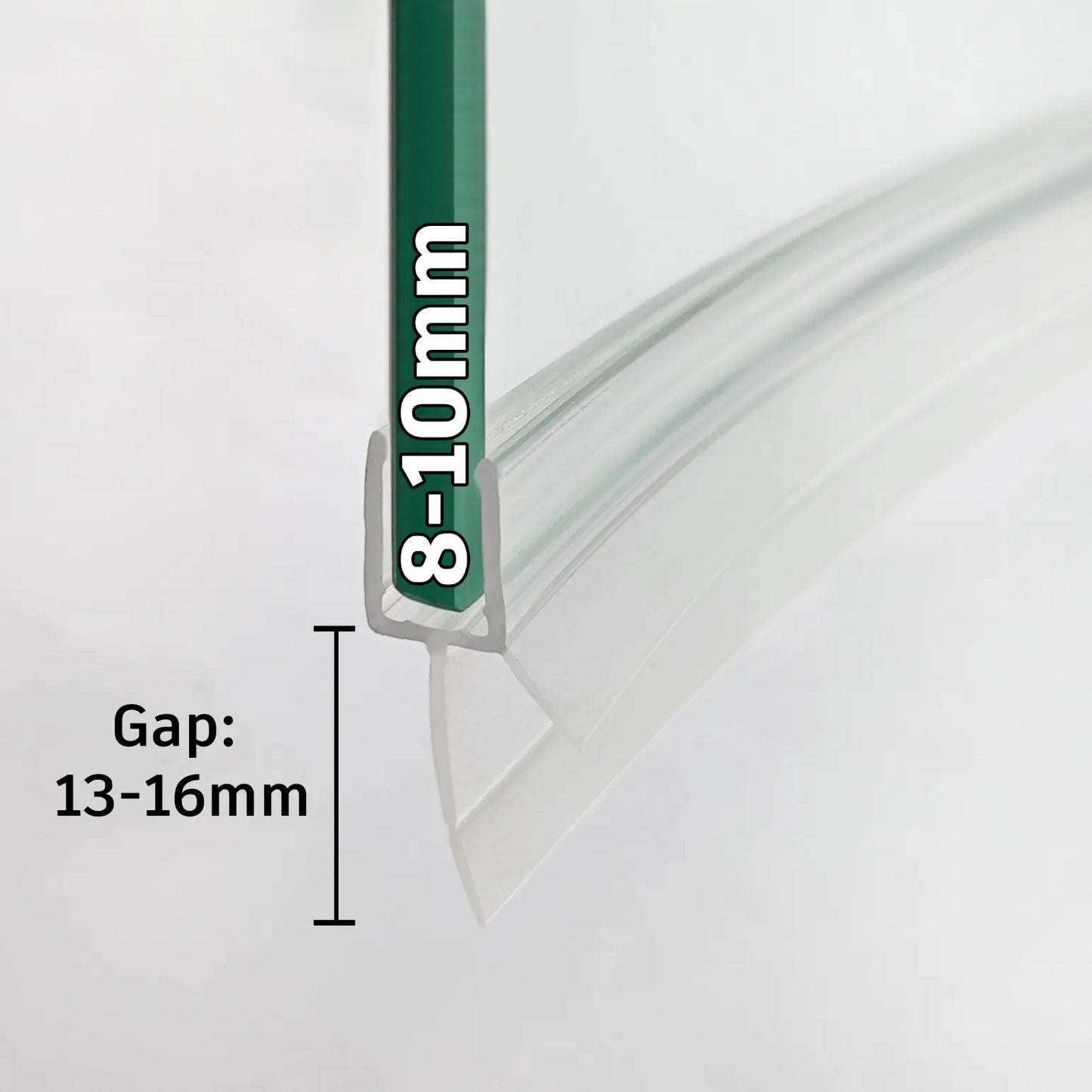 8-10mm Glass Curved Seal Gap 13-16mm V810S16CU