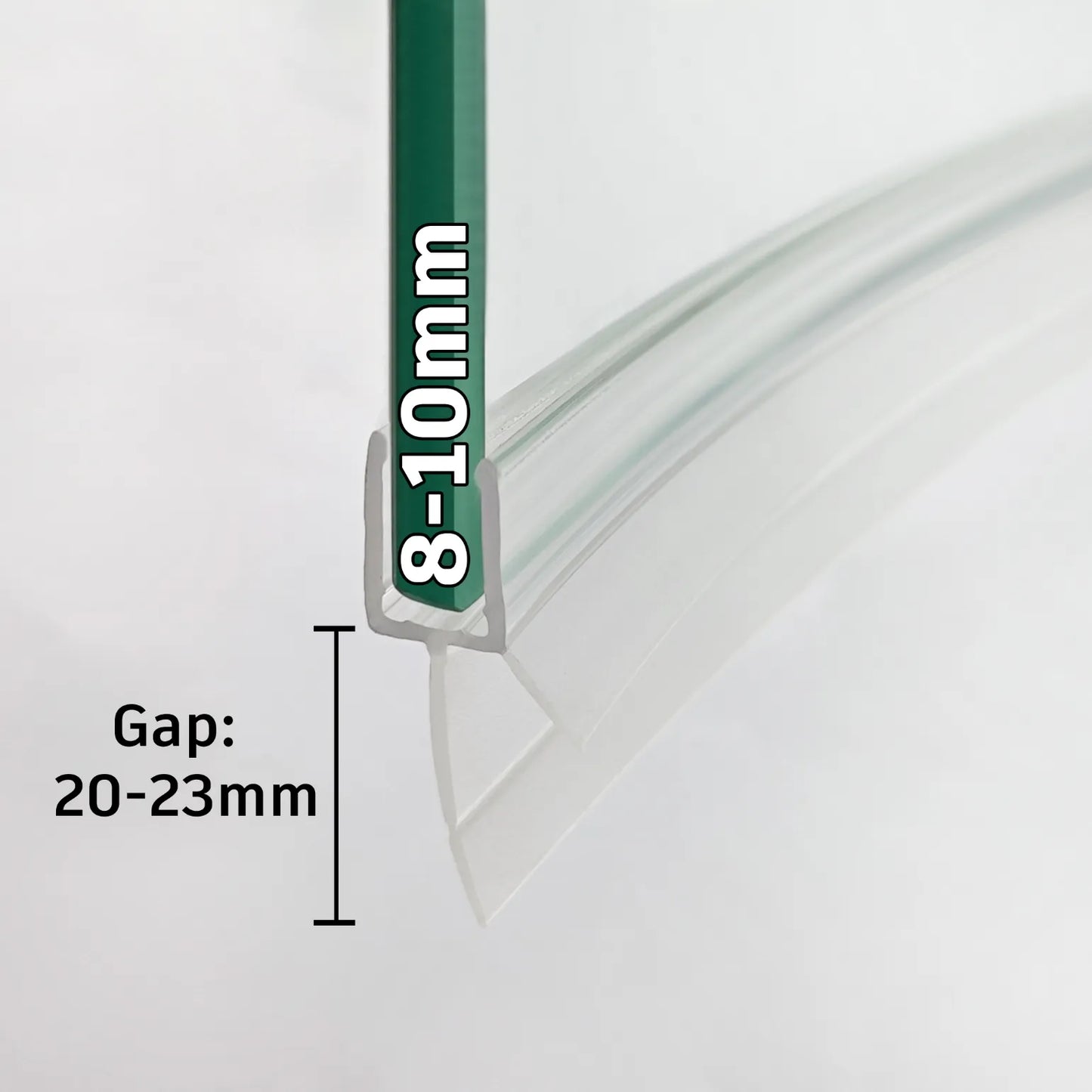 8-10mm Glass Curved Seal Gap 20-23mm V810S23CU