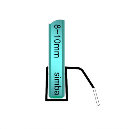 8-10mm  Shower Door Bottom Seal Gap 1-8mm SL810DTL