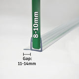 8mm-10mm Glass F Shape Seal Gap 11-14mm F810S8