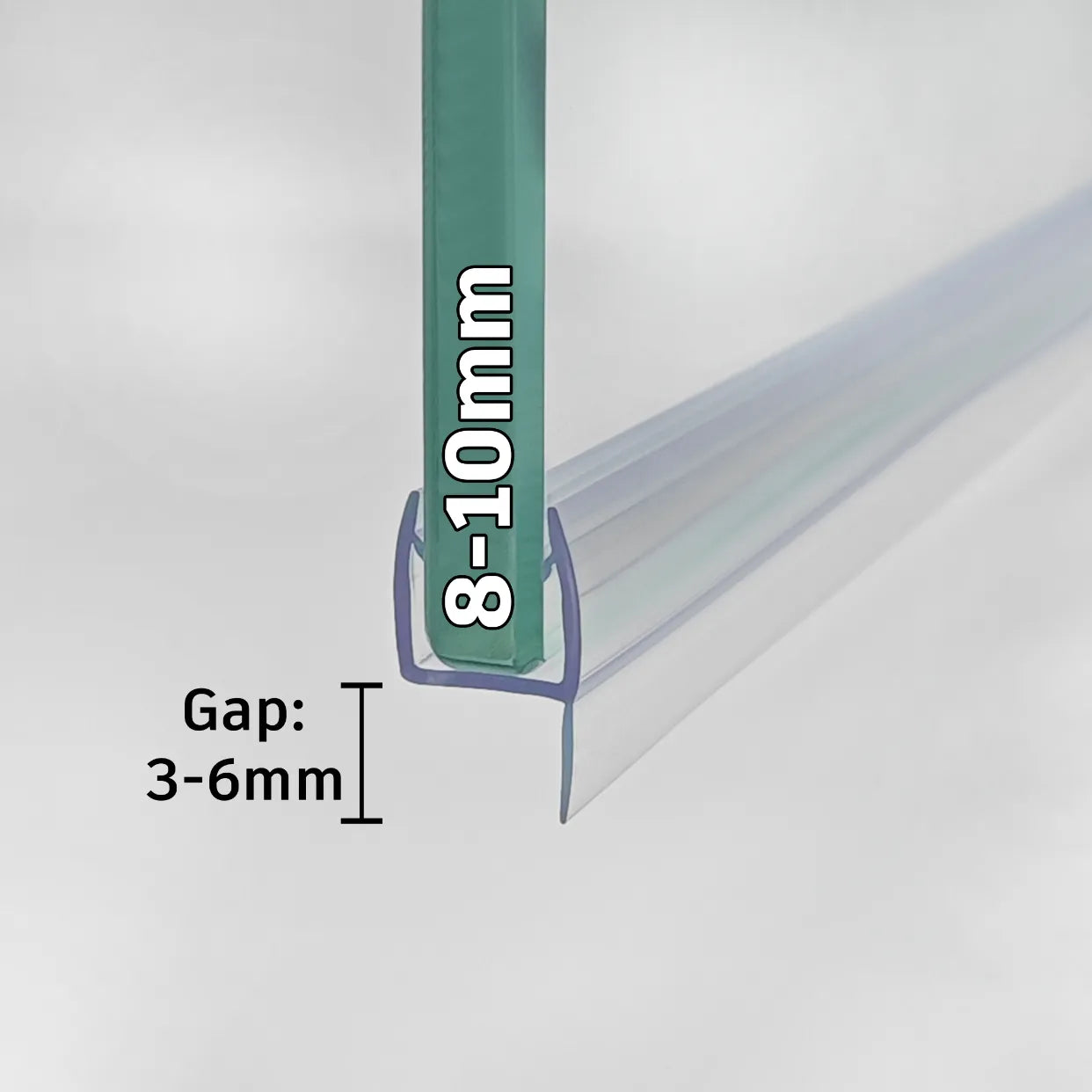 8mm-10mm Glass H Shape Seal Gap 3-6mm H810S8