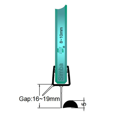 8mm-10mm Bottom Seal Gap 13-16mm V810S16
