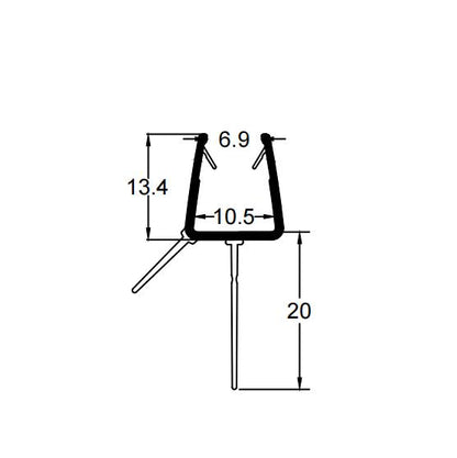 8mm-10mm Bottom Seal Gap 17-20mm V810S20