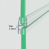 8mm Glass Premium H-Profile Vertical Seal HH08