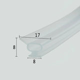 8mm T-Bar 8mm Bubble V-Wing Compression Shower Frame Gasket VD003 (8mm Gap Specialist)
