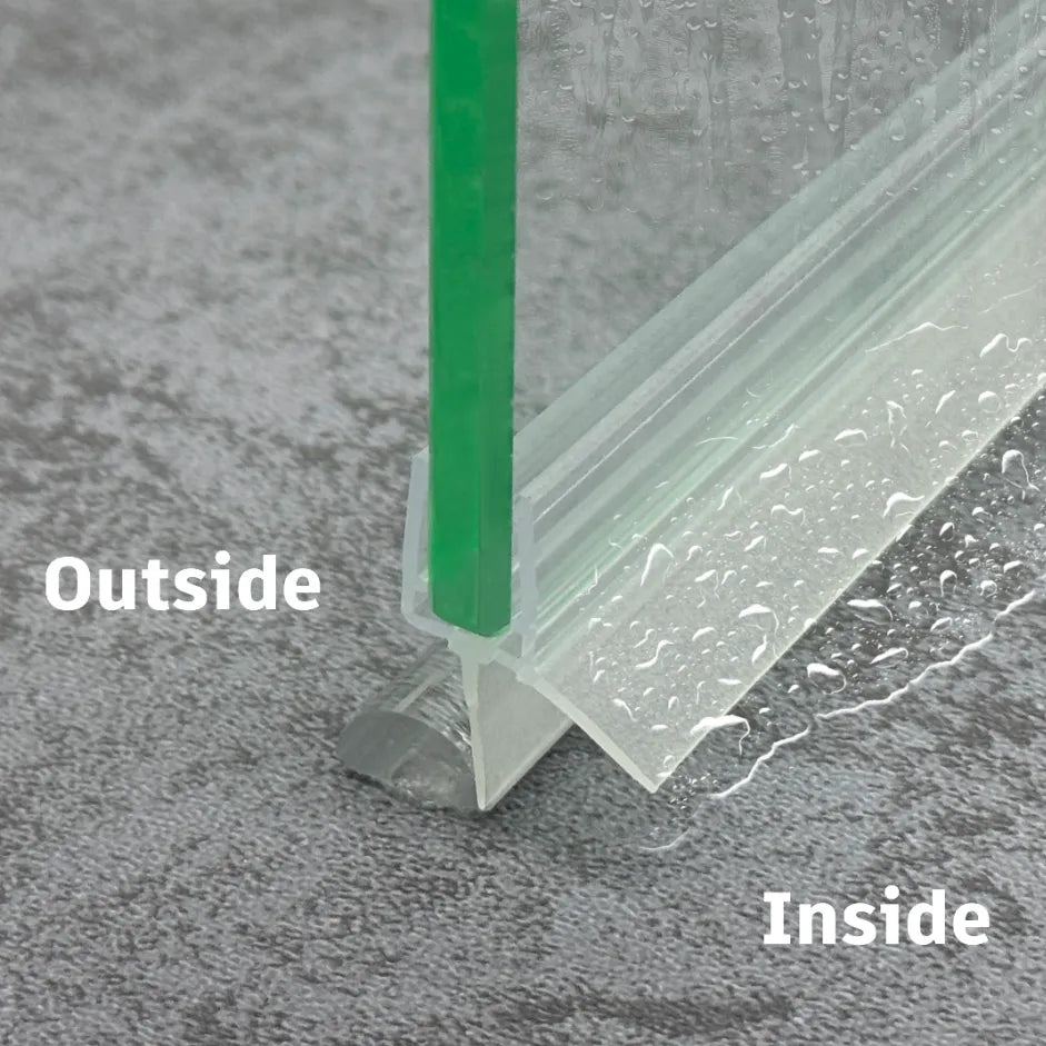 8mm PVC Shower Door Bottom Seal Gap 8-15mm SIM-0002a