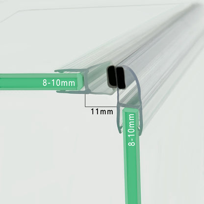 90° Magnetic Shower Door Seal Pair for 8-10mm Glass MD81090