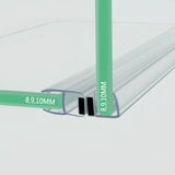 ME81090 90 degree magnetic shower door seal for 8mm 9mm 10mm glass