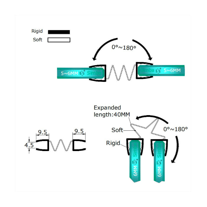 Bi-fold Shower Door Vertical Seal Replacement 6mm Glass D06