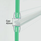 Bi-fold Shower Door Vertical Seal Replacement 6mm Glass D06