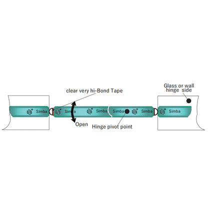Clear Adhesive Curved Threshold Seal PV29