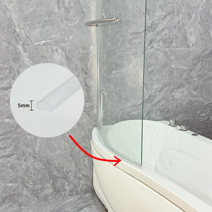 Clear Adhesive Curved Threshold Seal PV29