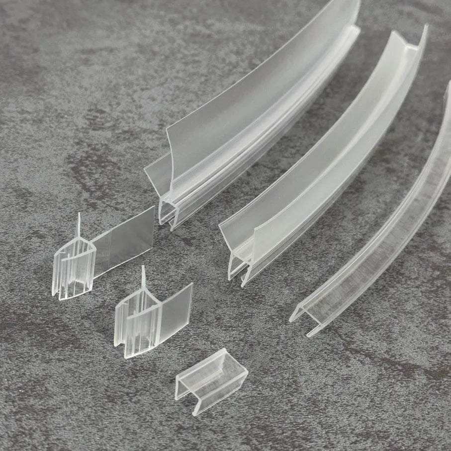 Replacement seals for curved and P-shape shower screens