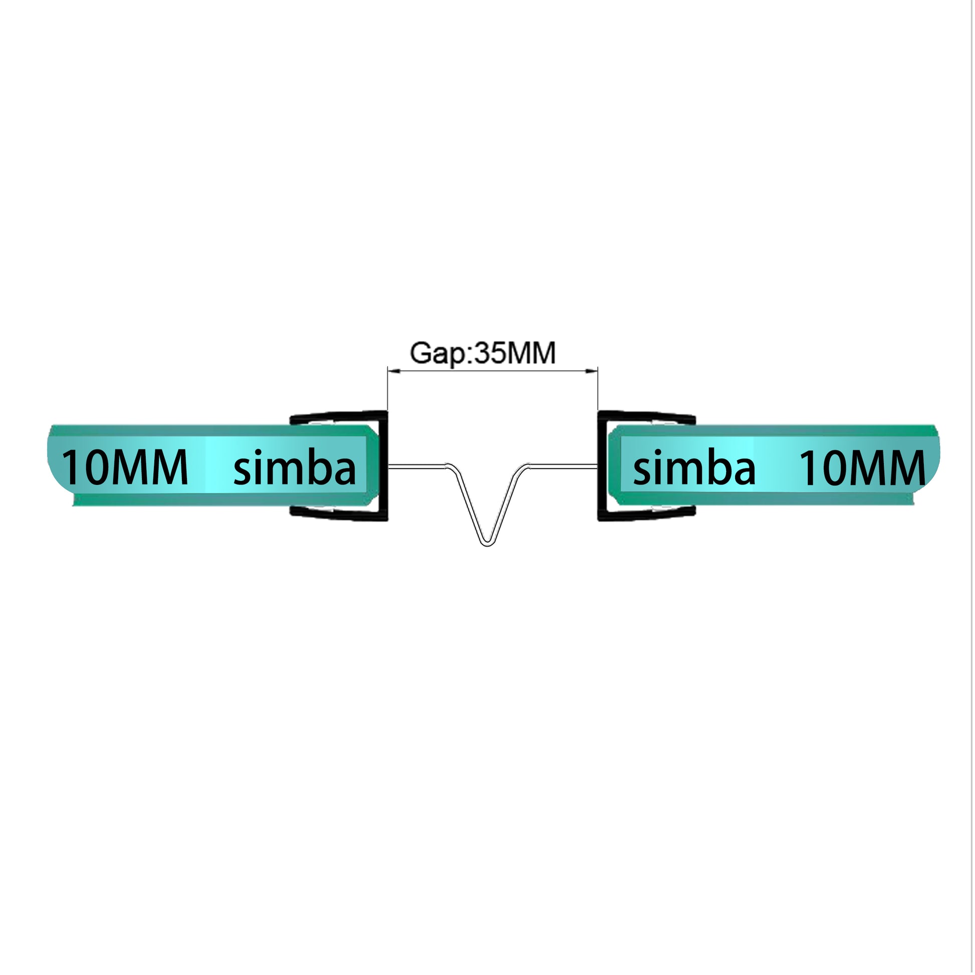 double sided for shower door sweep