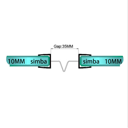 double sided for shower door sweep