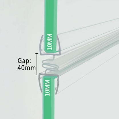 Double Shower Door Seal Strip For 10mm Glass D010
