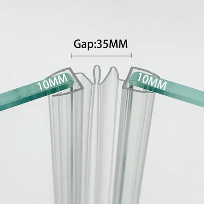 double shower door seal strip