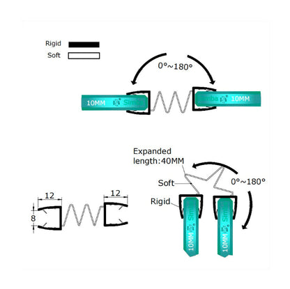 Double Shower Door Seal Strip For 10mm Glass D010