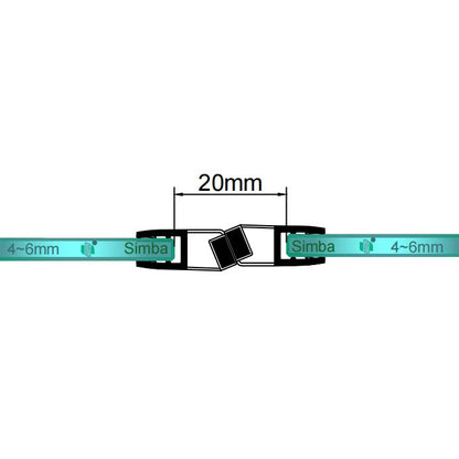 4-6mm Glass Magnetic Seal 17/20mm Gap 4BMX135