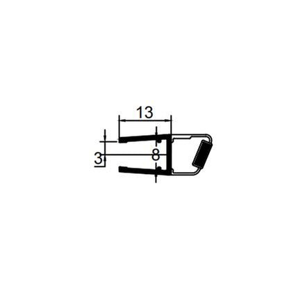 Fits 6-8mm Glass Magnetic Seal DD44, 23mm/24mm Gap