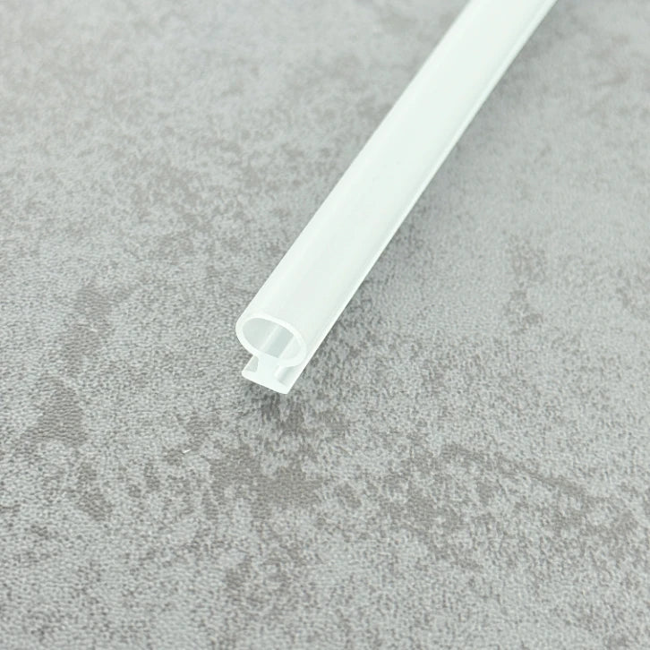 6mm T-Post Professional Shower Door Bulb Seal - Clear Vinyl BU002