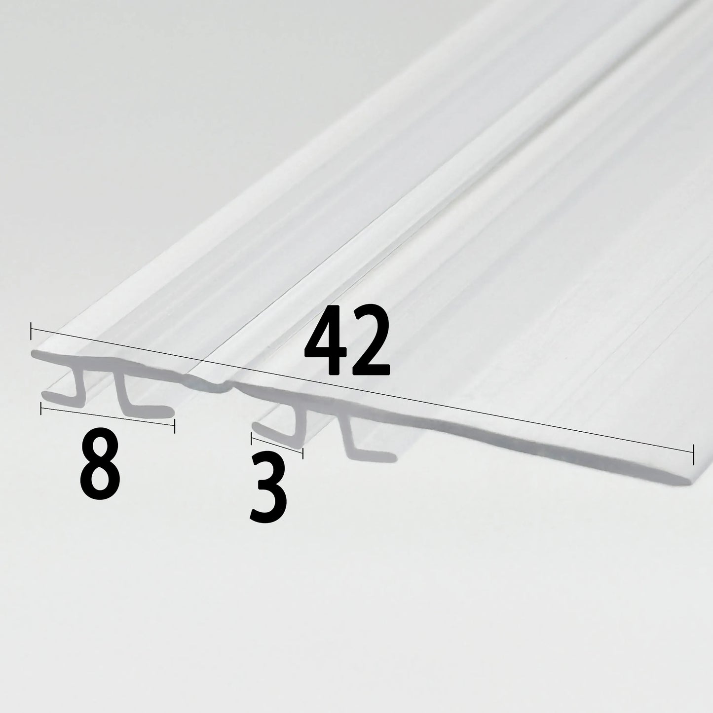 Rubber Seal For Vertical Folding Shower Screen DOU03