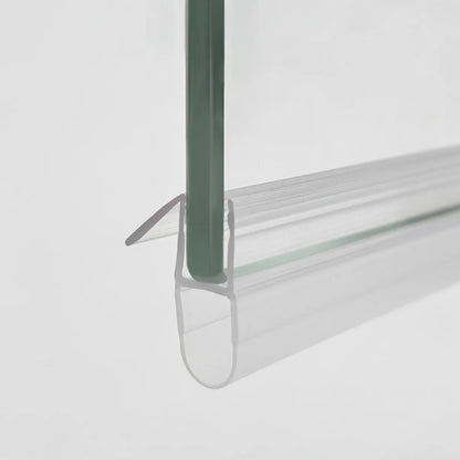 Shower Door Vertical Bubble Seal & Fin 4-6mm Glass Gap 15mm DA456S15