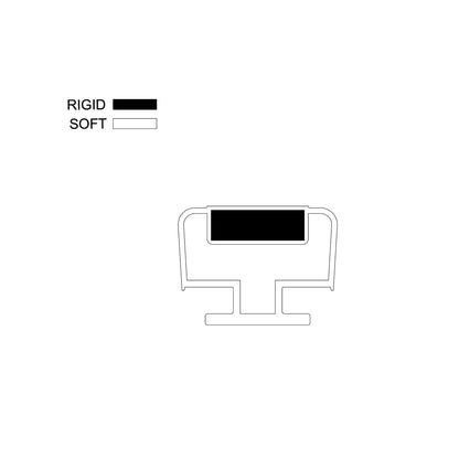 T Shaped Magnetic Shower Door Seal RY2806