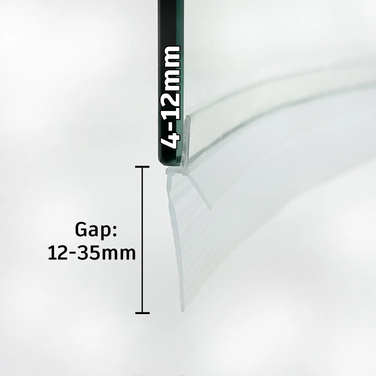 Universal Adhesive Curved Bottom Seal Gap 12-35mm V312S1235F