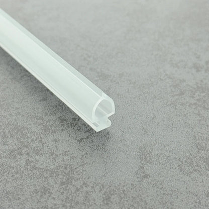 Vertical Side Shower Door Translucent Vinyl Bulb Seal BU003