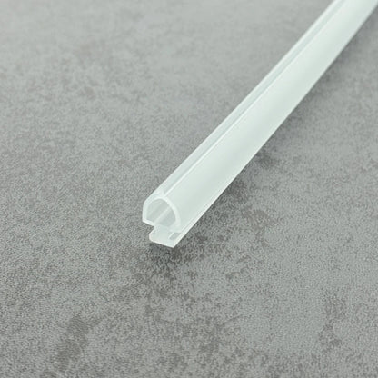 Vertical Side Shower Door Translucent Vinyl Bulb Seal BU003