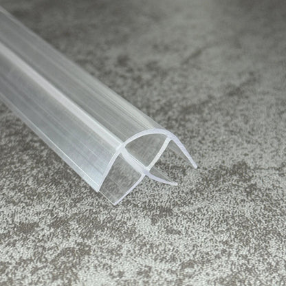 CO810 clear PVC corner seal for fixed 8-10mm shower screen glass