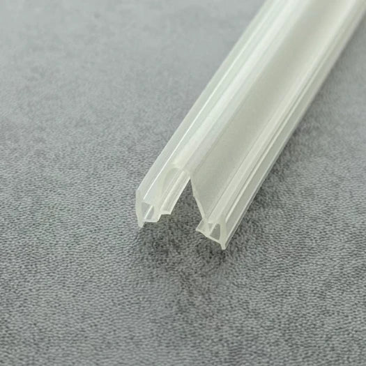 Clear PVC DOU01 centre joint seal for a framed folding shower door